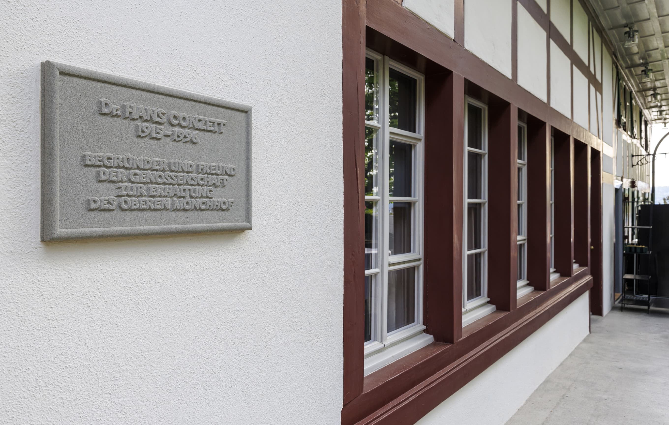 Architektonisches Detail des Oberen Mönchhof in Kilchberg